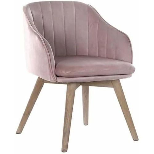 Chaise De Salle À Manger - Dkd Home Decor - Modèle 8424001880065 - Plastique - Rose - Design Contemporain