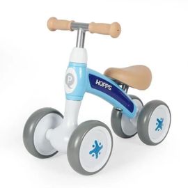 Porteur Qplay Hopps 4 roues 50x23x40 cm Bleu - DEVESSPORT - Enfant - Siège rembourré