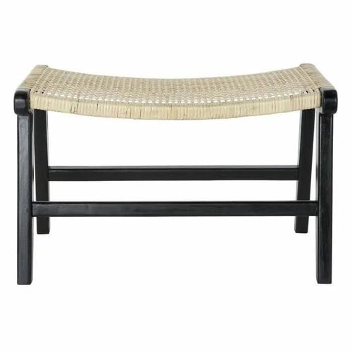 Banquette 8424001823192 Naturel Teck Noir Rotin (65 X 47 X 40 Cm)