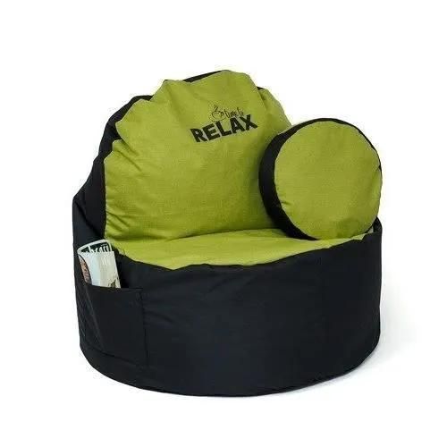 Go Gift Sac Sako Pouffe Café Noir-Olive Xxl 120 X 80 Cm - 5905359290803