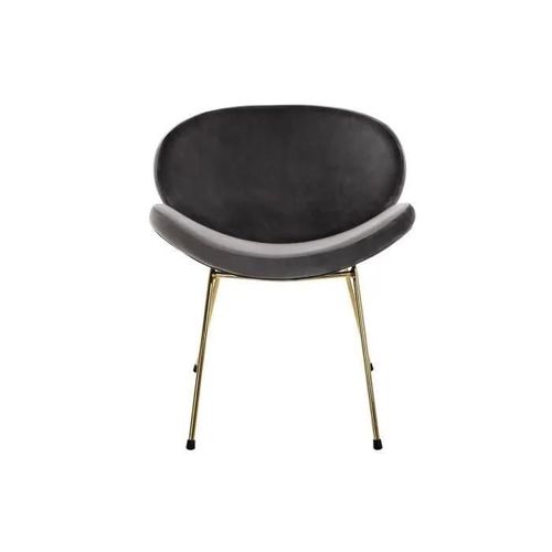 Chaise 62 X 58 X 73 Cm Noir Doré Métal Polyester
