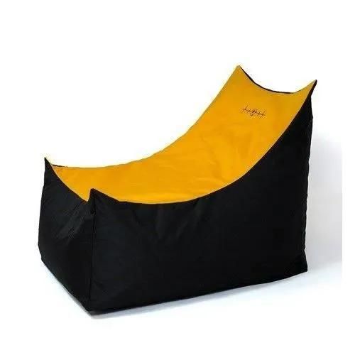 Go Gift Sac Sako Pouffe Tron Noir-Orange Xxl 140 X 90 Cm - 5905359291992