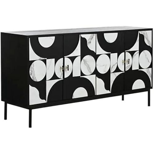 Buffet Bas - Home Esprit - Multicolore - Métal - 160 X 40 X 80 Cm - Meuble De Séjour