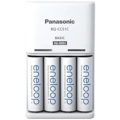 Bloc chargeur NiMH avec accus Panasonic Basic BQ-CC51 + 4x eneloop AA