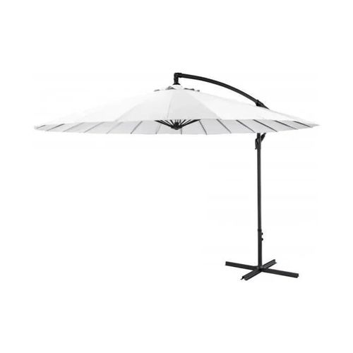 Pro Garden Parasol Banana Shanghai 300 Cm Aluminium/Polyester Blanc