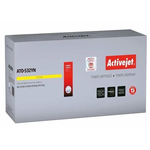 Cartouche imprimante Activejet - ATO-532YN - Toner jaune de remplacement 46490401 ()