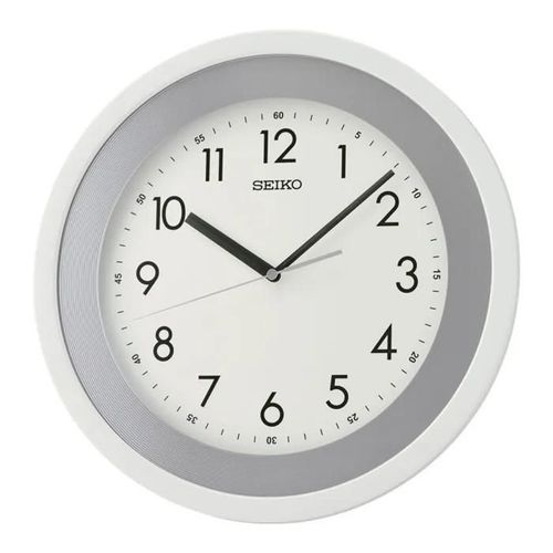 Horloge murale - SEIKO - QXA812W - Plastique blanc - 36 cm - Quartz japonais