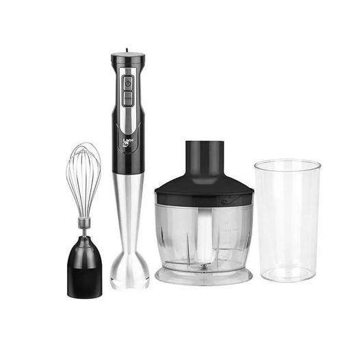 Blender Lafe - LAFBLE46742 - BRK-003A blender 0,6 L Mélangeur par immersion Noir, Argent, Transparent 800 W