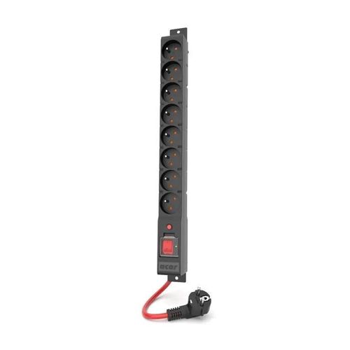Barre d'alimentation - Acar - R8 POWER - 16A - 3680W - 8 prises avec protection