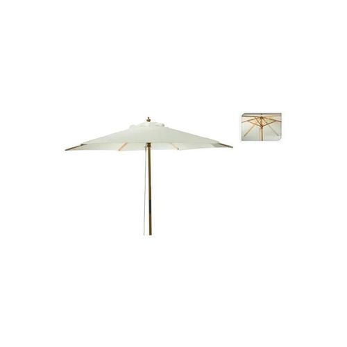 Parasol - Non Spécifié - 250 Cm - Bois Massif - Rond - Mât Droit
