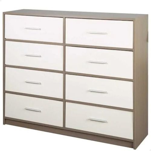 Commode - Aktive - 114x30x92 Cm - 5 Tiroirs - Design Contemporain - Pratique Et Durable