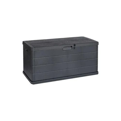 Coffre De Jardin - Ipae Progarden - Alpha - 118x59x57cm - Gris Anthracite - Avec Roues