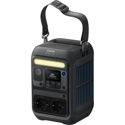 Station électrique Anker SOLIX C300X AC, avec bandoulière, 1*300w