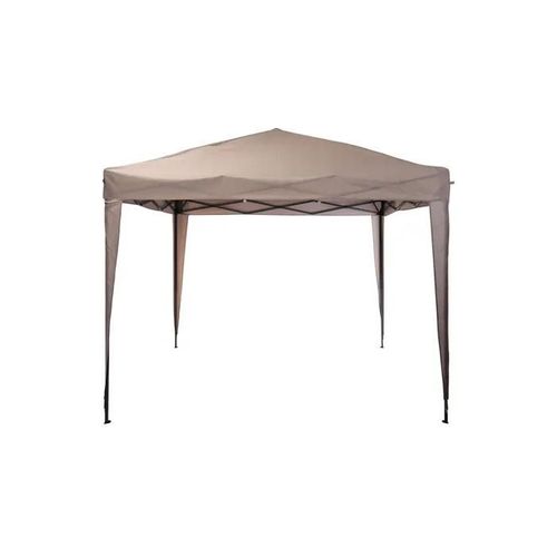 Tente Pliante - Fe7000400 - 3x3m - Couleur Taupe - Montage Manuel - Usage Occasionnel