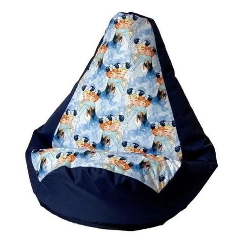 Go Gift Sac Sako Pouf Poire Bleu Marine - La Reine Des Neiges Xl 130 X 90 Cm - 5905359299462