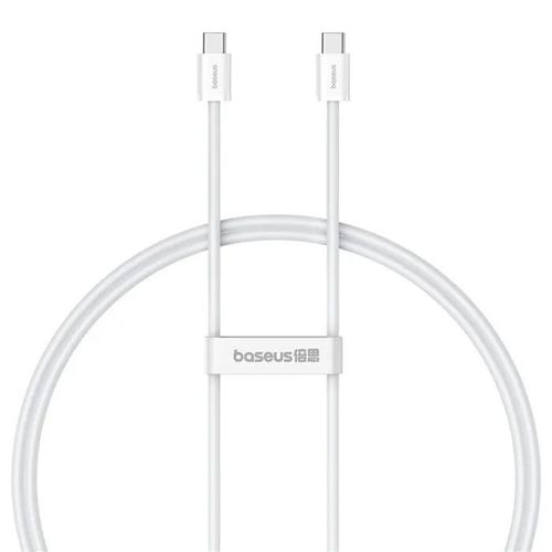 Câble (P10365200211-00) Type-C Vers Type-C, 30w, 1m Baseus White