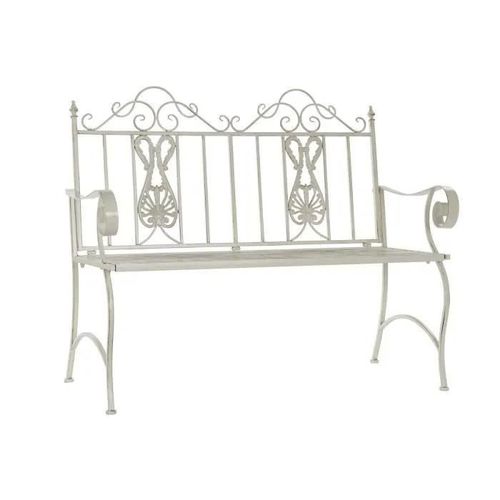 Banc Métal Blanc (118 X 53 X 98 Cm)