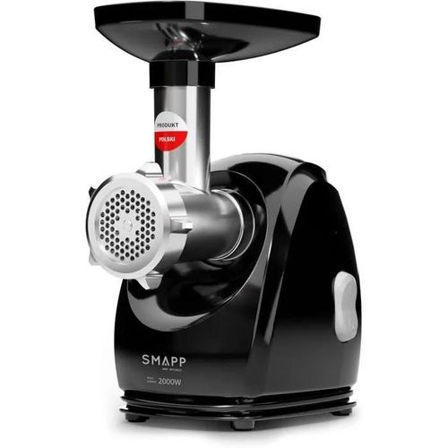 Hachoir à viande électrique - SMAPP - 489.8 - 2000 W - 3 disques en acier inoxydable - Accessoire à saucisse