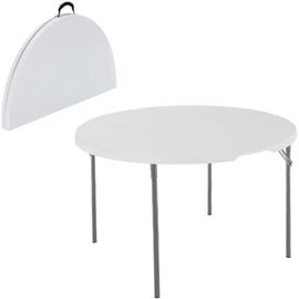 Table Pliante - Lifetime - 122x122x73,5 Cm - Ultra Résistante - Pliable - Extérieur