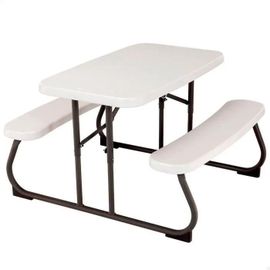 Table De Pique Nique - Lifetime - Almond - 82,5 X 90 Cm - Résistante Aux Intempéries - Pour Enfants
