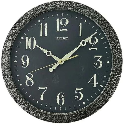 SEIKO CLOCKS Seiko Horloge Murale, Noire, Standard