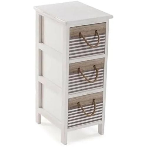 Commode - Versa - Tabo - Bois De Paulownia - Multicolore - 66 X 35 X 29 Cm