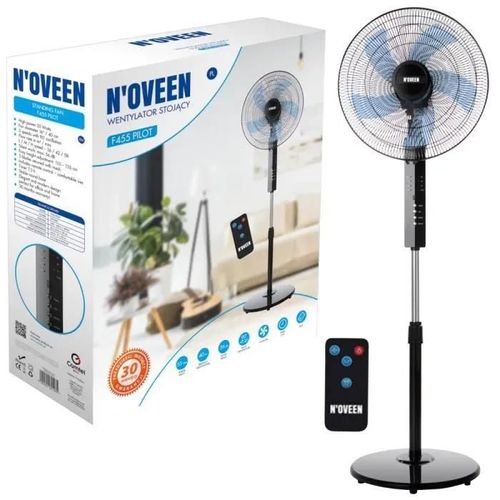 Ventilateur sur pied - F455 Pilot - Ultra silencieux - Timer 7,5 h - 3 vitesses - 90° d'oscillation