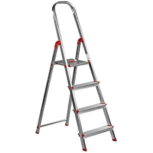 Escabeau - ROLSER - Unica - Aluminium léger - 4 marches - Charge maximale 150 kg