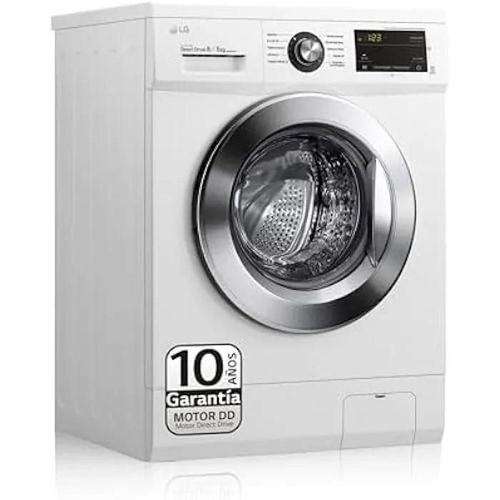Lave-linge séchant LG F4J3TM5WD - Chargement frontal - 8 kg - Blanc - 1400 Tours/min