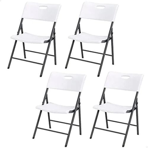 Chaises Pliantes - Lifetime - 80739 - Lot De 4 - Plastique Haute Densité - Acier - Blanc