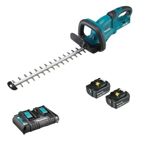 MAKITA Taille-haie sans fil 55 cm - 36 V - 2x Li-Ion 5Ah