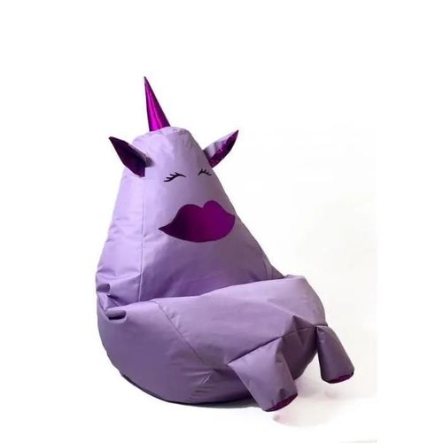 Go Gift Sako Sac Pouffe Licorne Avec Bouche Violet L 105 X 80 Cm - 5905359294245