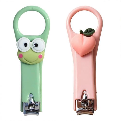 (Vert, Rose) Lot De 4 Coupe-Ongles Professionnels En Acier Inoxydable Pour Femmes, Filles Et Enfants, Outils De Pr¿¿Paration Et De Coupe De Manucure Professionnels 