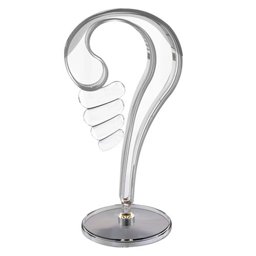 Support de casque universel (transparent) Support de casque en acrylique transparent Support de casque de bureau d¿¿tachable avec base ¿¿paisse
