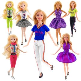 Costume de mode Barbie, 7 pi¿¿ces, 7 accessoires de poup¿¿e, pour ch