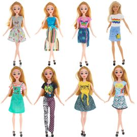 Costume de mode Barbie, 10 pi¿¿ces, 10 accessoires de poup¿¿e, pour