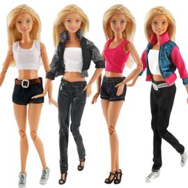 Costume de mode Barbie, 4 pi¿¿ces, 4 accessoires de poup¿¿e, pour ch