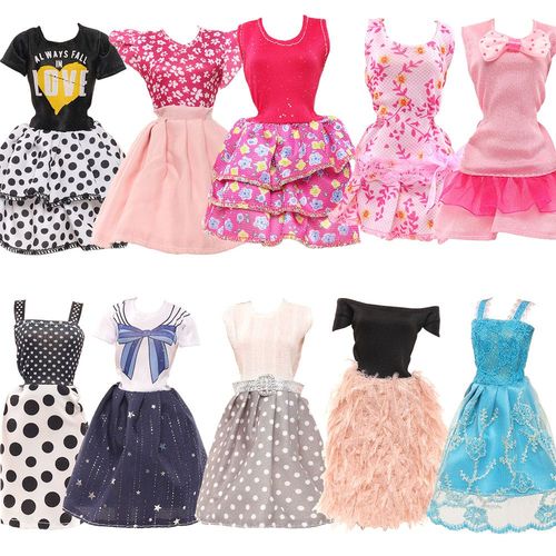10 pi¿¿ces v¿ºtements de poup¿¿e accessoires de poup¿¿e jouets pour fille poup¿¿e de 30 cm c