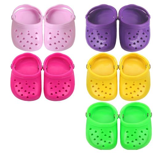 5 paires de chaussures de plage pour filles am¿¿ricaines Chaussures pour animaux de compagnie 18 pouces dol
