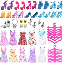 50 pi¿¿ces de v¿ºtements 30cm accessoires pour poup¿¿e Barbie Jouet enfant