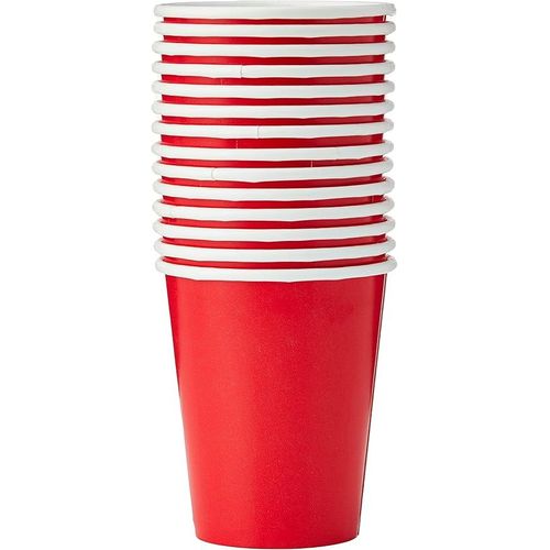 Gobelets En Carton Solide De 250 Ml (250 Ml) (Rouge, 20 Pi¿¿Ces) | ¿¿L¿¿Gant Th¿¿Me Rouge Rubis
