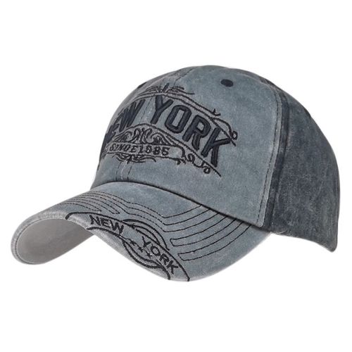 Casquette De Baseball New York ¿¿ Dessus Souple Et Languette De Canard, Chapeau De Soleil D¿¿Contract¿¿