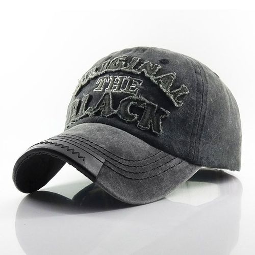 Casquette De Baseball Originale Noire Brod¿¿E En Coton Avec Languette En Canard H