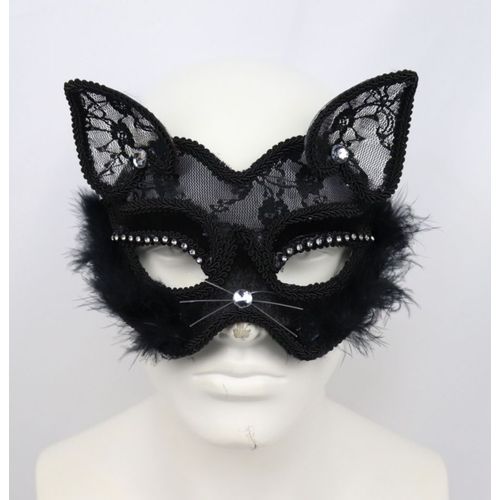 Masque De Mascarade Noir One Piece Masque De Mascarade En Dentelle Masque De Chat Sexy Pour Femme Masque Pour Homme