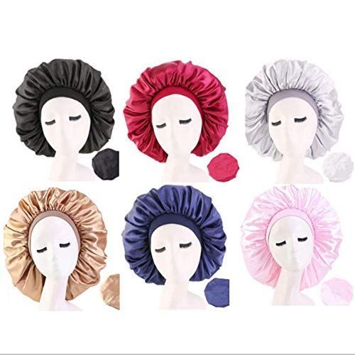 Bonnet De Nuit Extra Large 6 Pi¿¿Ces, Bonnet G¿¿Ant, Grand Bonnet En Satin