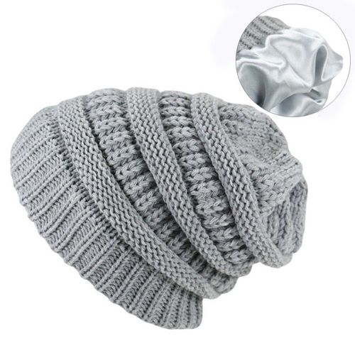 Bonnet En Laine Tricot¿¿E Bonnet Pull Gris Chaud
