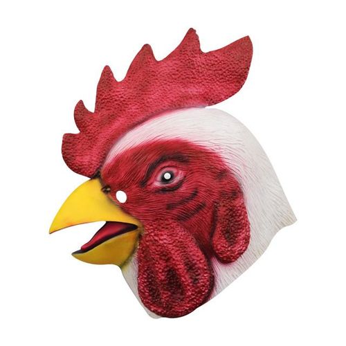 Masque En Latex De Coq, Taille Unique, Accessoire De Coiffure Pour Halloween, F¿ºte Rave, Coq