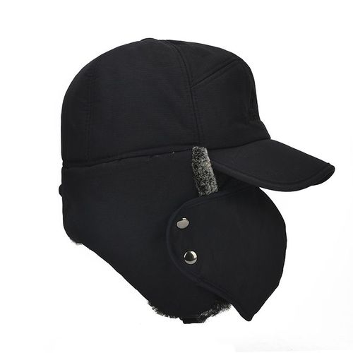 Casquette Simple En Fausse Fourrure Avec Visi¿¿Re Coupe-Vent Et Housse De Ski Pour Homme