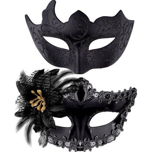 Masque V¿¿Nitien Pour Couple, Masque De Mascarade Pour Femme, Masque V¿¿Nitien En Dentelle Pour