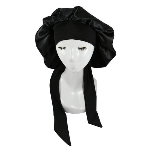 Deux Grands Bonnets De Nuit En Satin Avec Bretelles Bonnet De Nuit Haut ¿¿Lastique